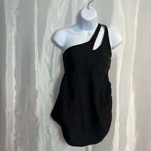 Women’s Asymmetrical maternity swim top 2117